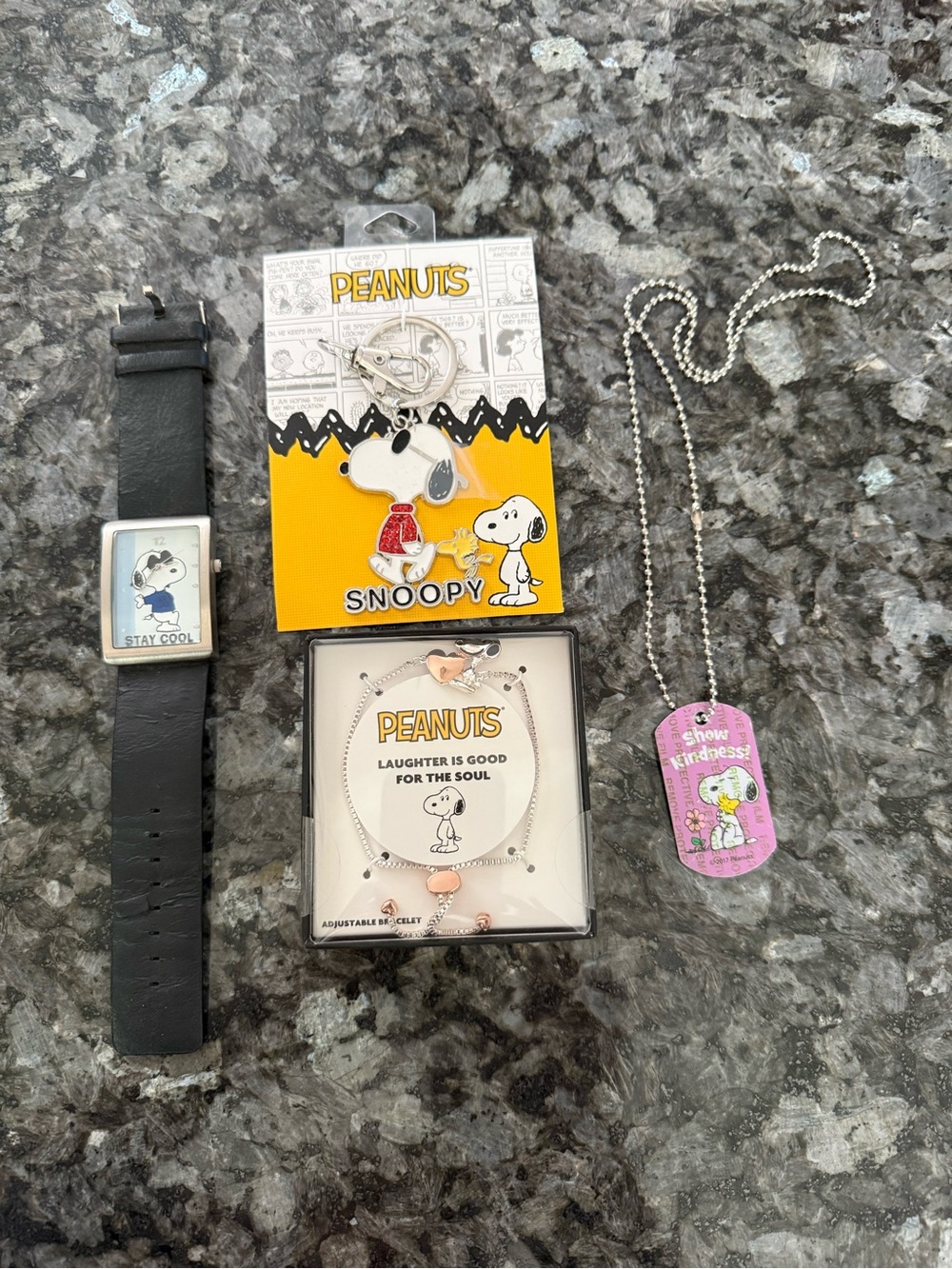 Peanuts Snoopy Watch & Charm Necklace Plus More